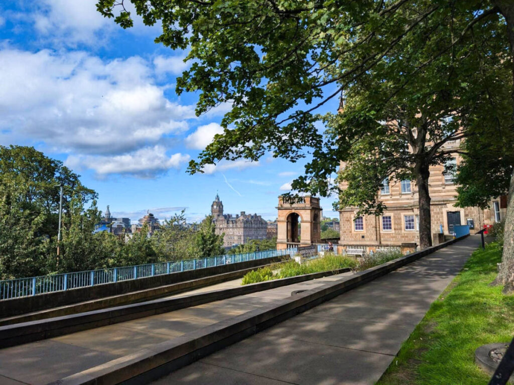 View of the Museum on the Mound from the Princes Street
