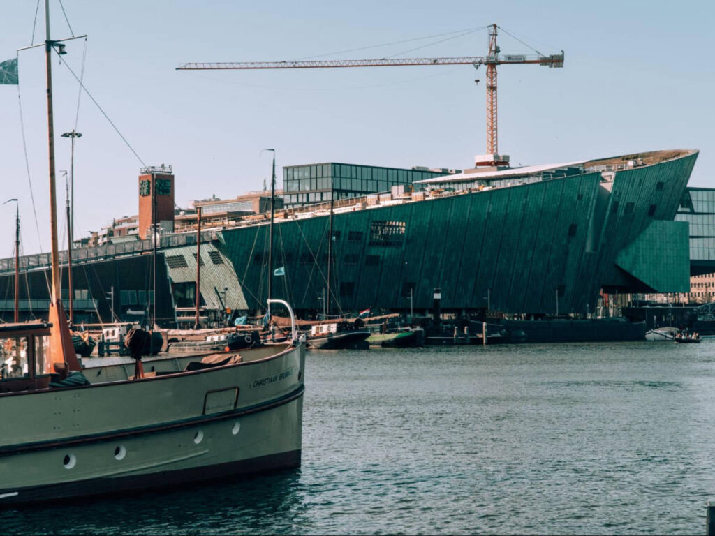 View of the NEMO Science Museum from the Marineterrein