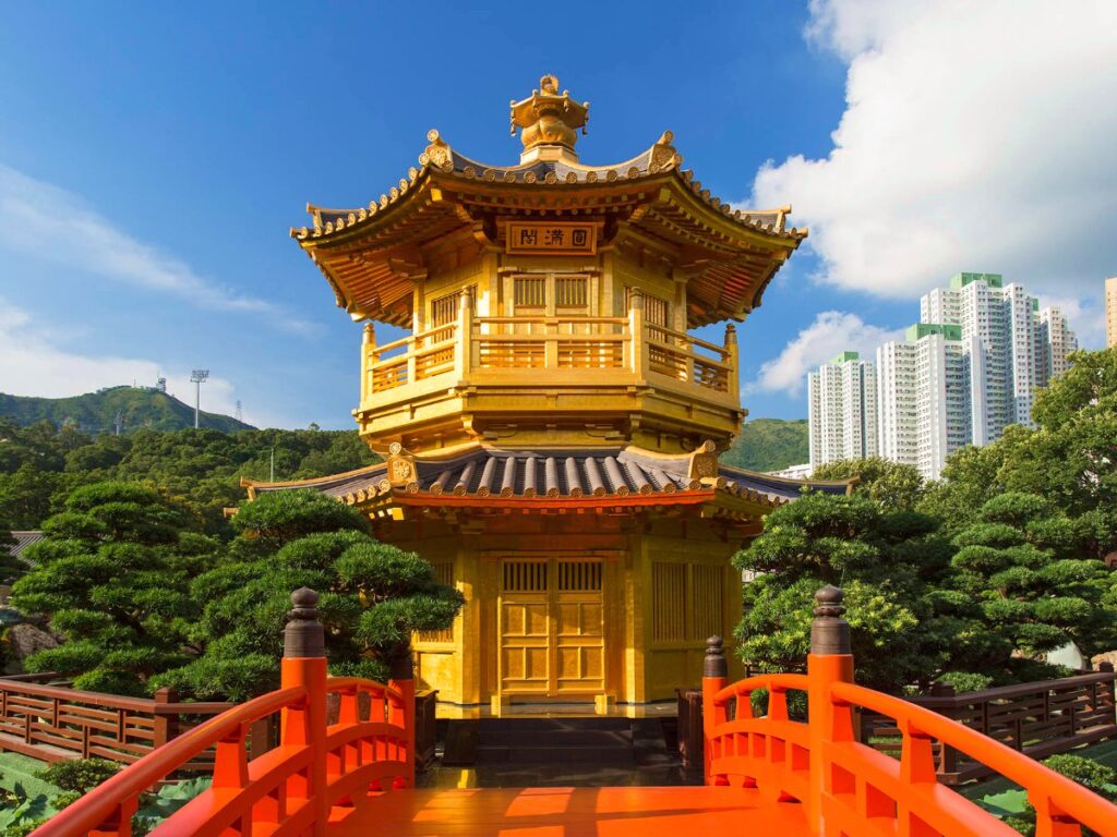 The Golden Pavilion in Nan Lian Garden