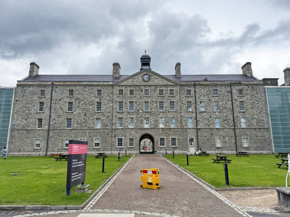 View from the outside of National Museum of Ireland building