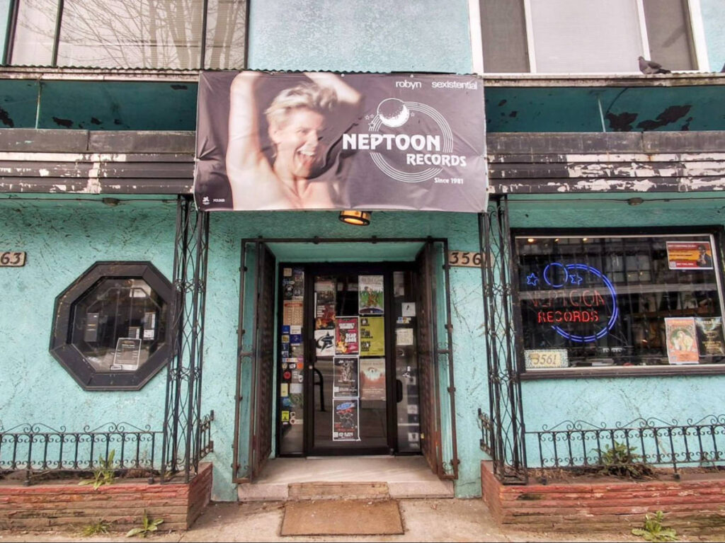 Exterior view of the Neptoon Records