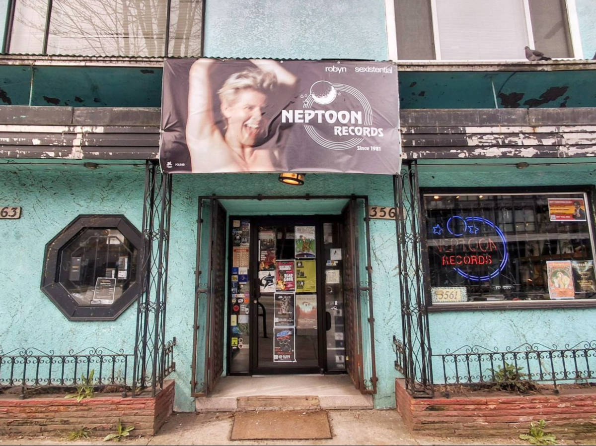 Exterior view of the Neptoon Records