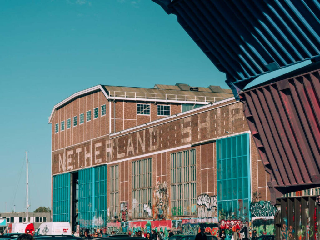 View of the Netherlands Shipyard building