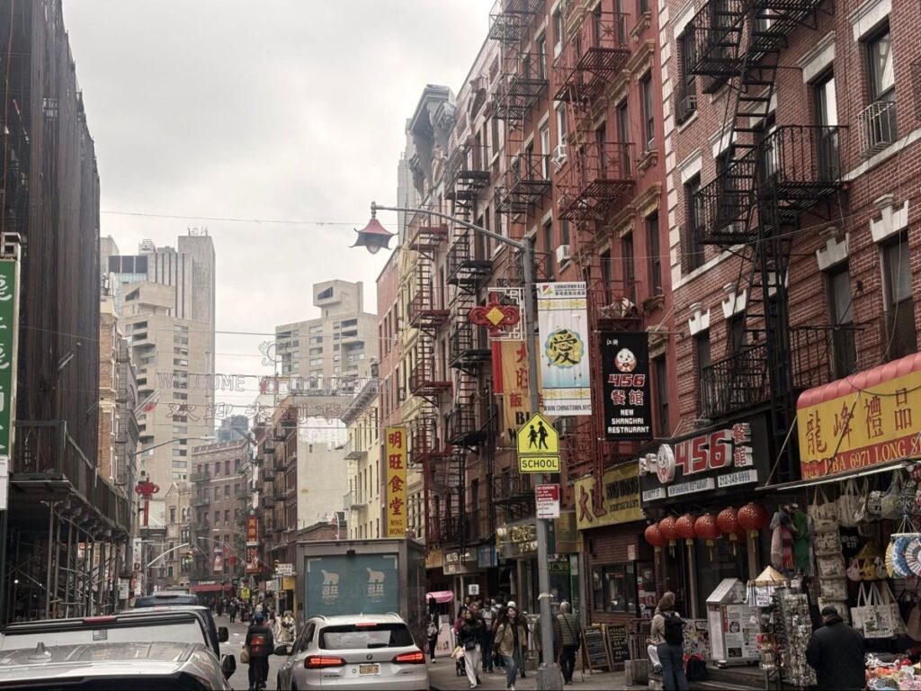 View of New York City’s Chinatown