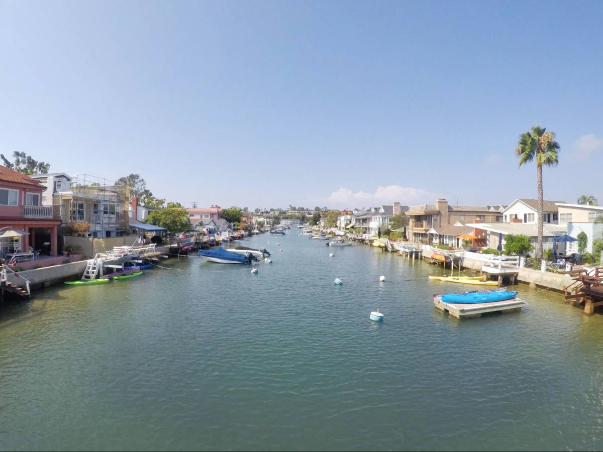 Scenic view of the bay at the Newport Beach