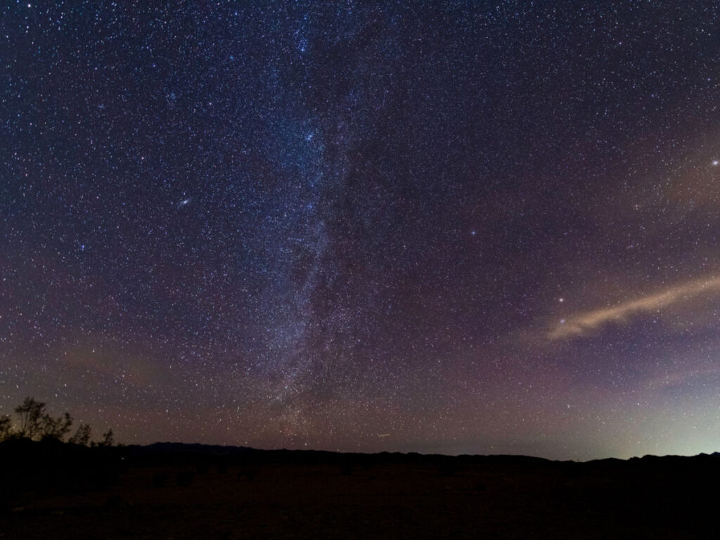 The Milky Way viewed in Death Valley national park