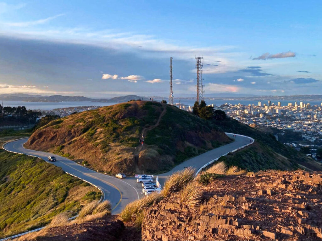 Scenic overlooking view of the city from Noe Peak