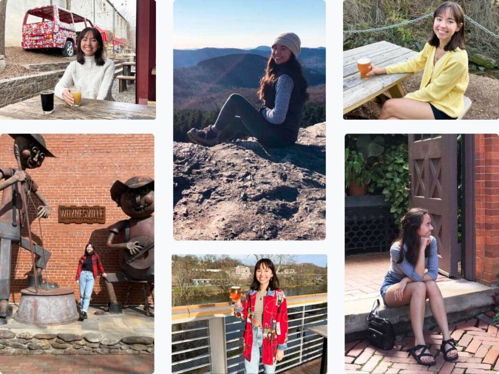 A photo collage of North Carolina writer