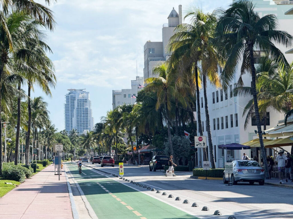 View in Ocean Drive during morning