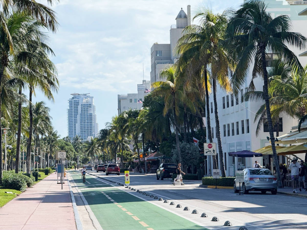View in Ocean Drive during morning