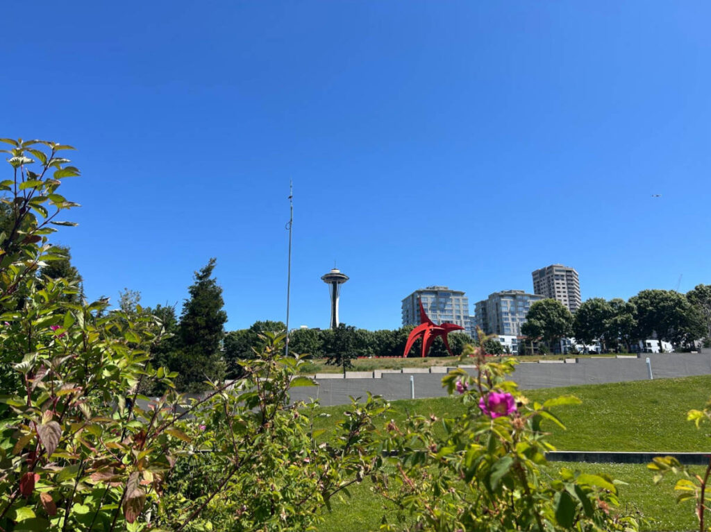 View of the Space Needle from the Olympic Sculpture Park