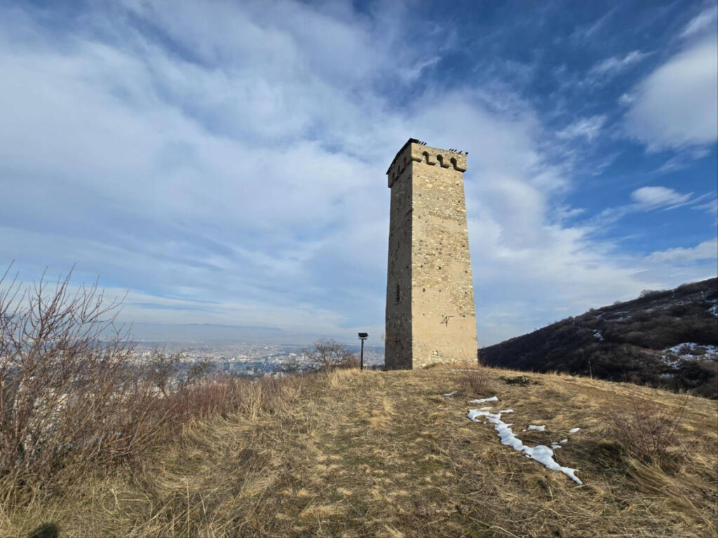A trademark tower at the Open Air Ethnographic Museum