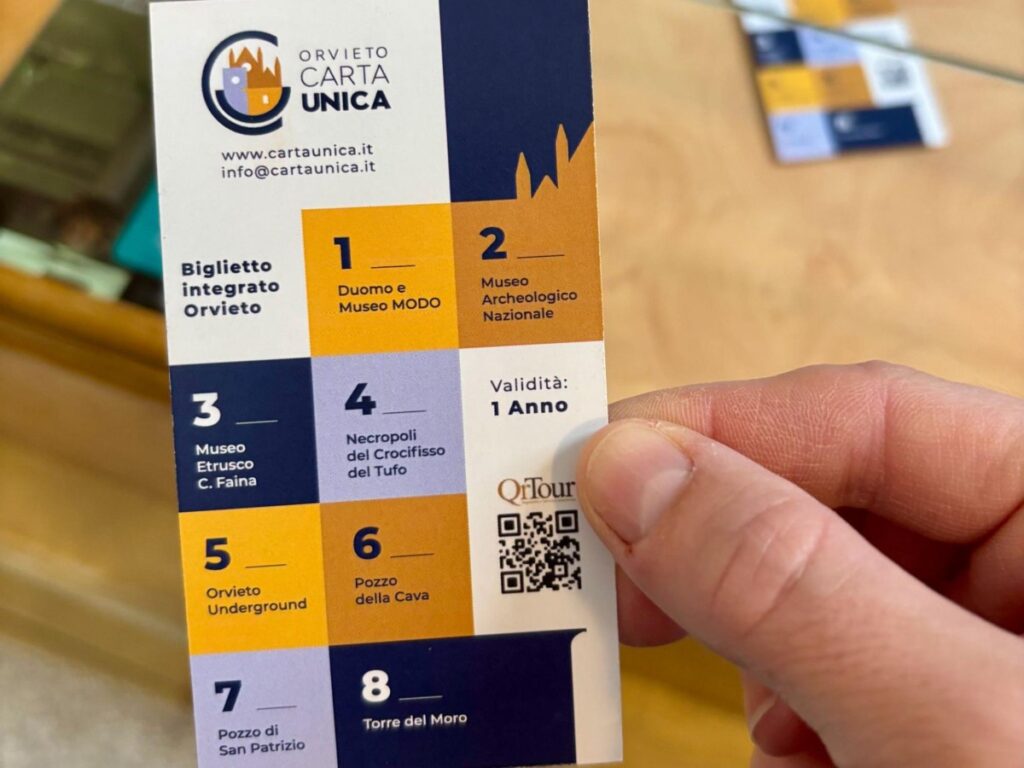 An Orvieto Carta Unica ticket