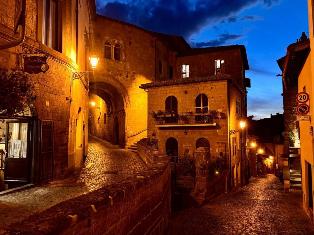 View of Orvieto at night