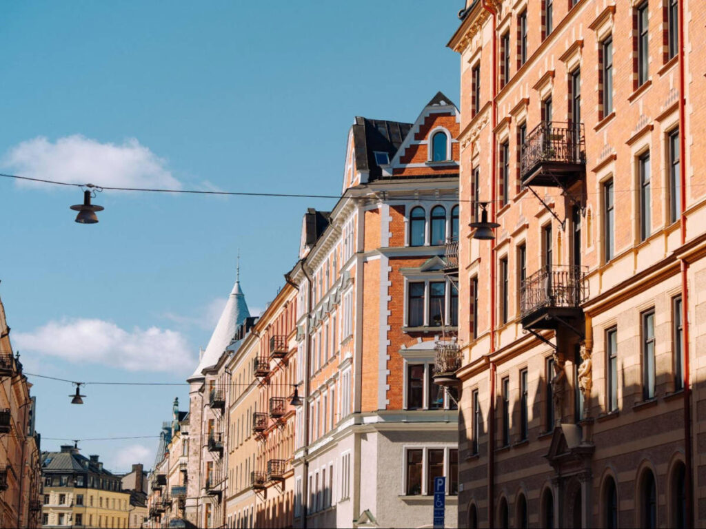 The buildings in Östermalm