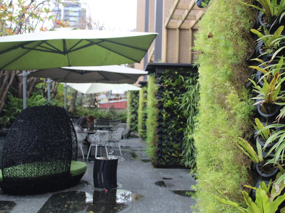 View of the Outdoor patio area of the arTree