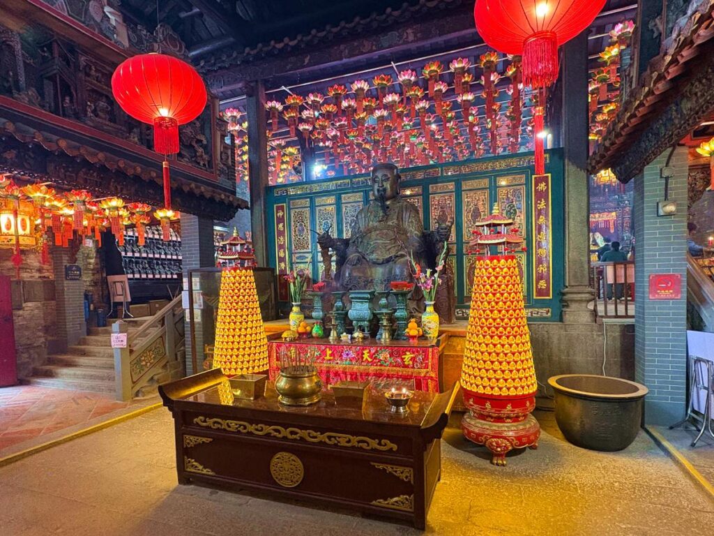 View inside Pak Tai Temple