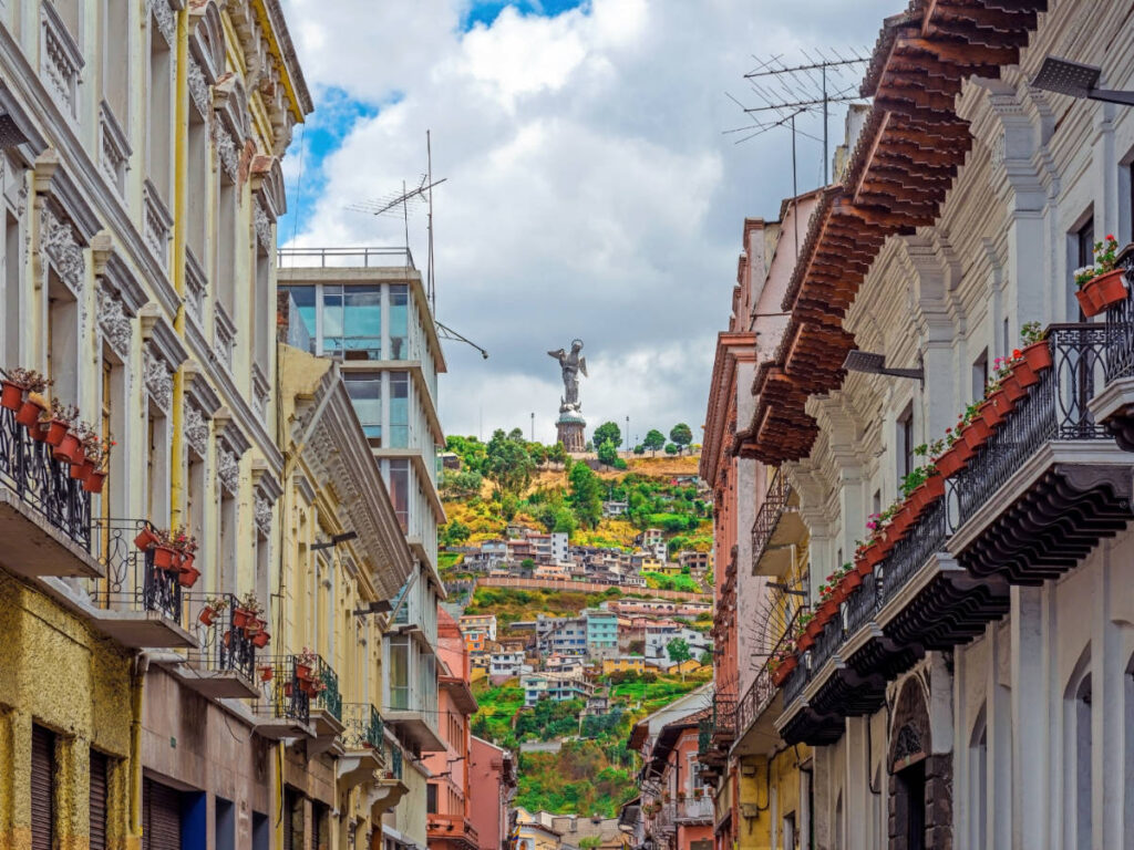 View at the Panecillo Hill