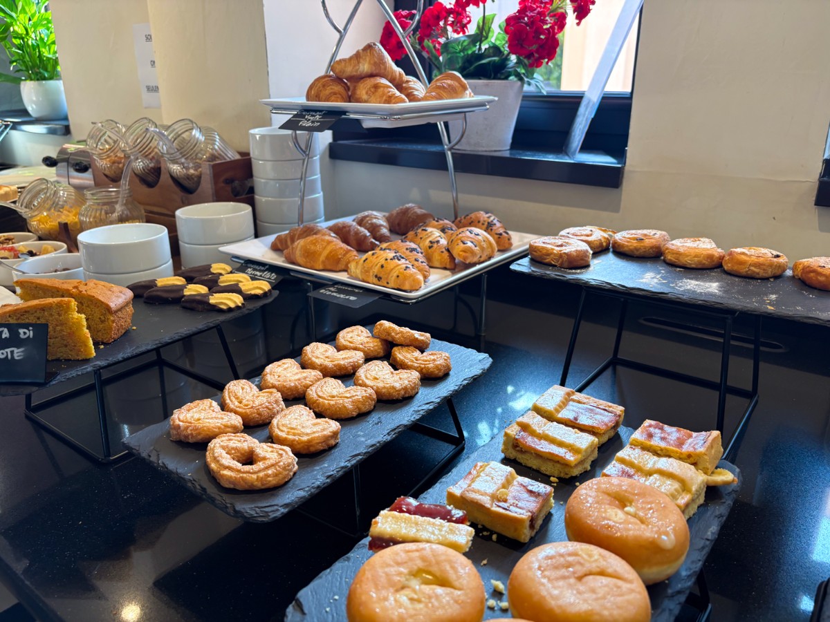 Different kind of Pastries during breakfast at Carnival Palace