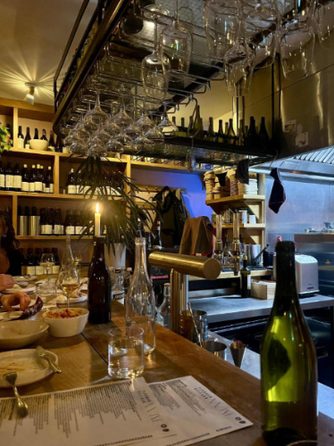 View from the inside of Peckham Cellars