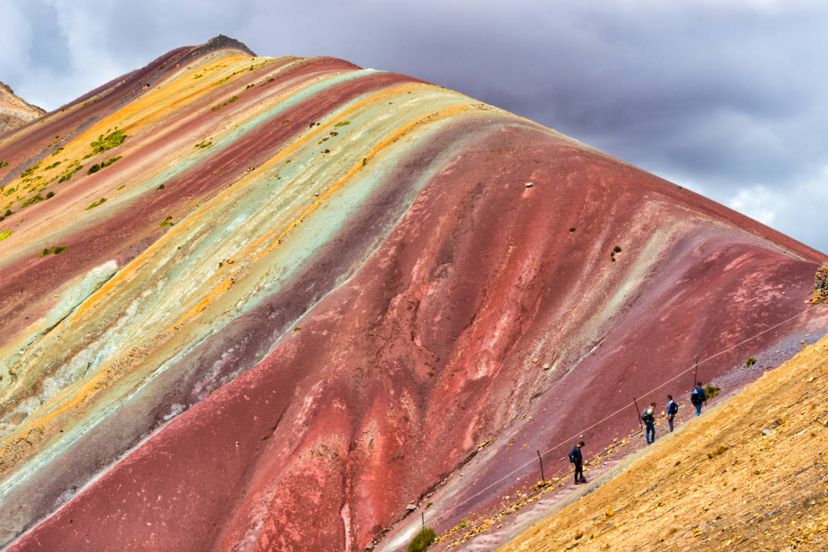People hiking the Painted Hills at the John Day Fossil Beds