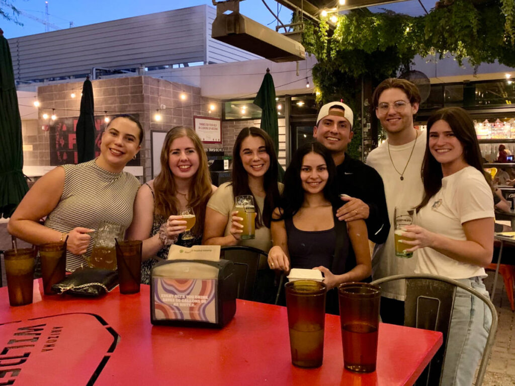 Travel Lemming writer, Betty Hurd with some of the people who attended the recent Phoenix Meetup