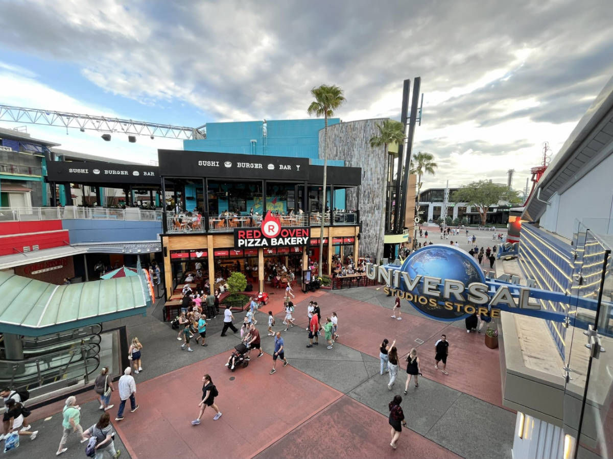 The people at the Universal CityWalk