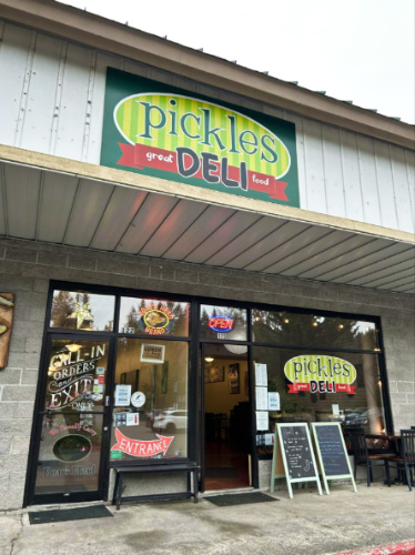 Storefront view of the Pickles Deli