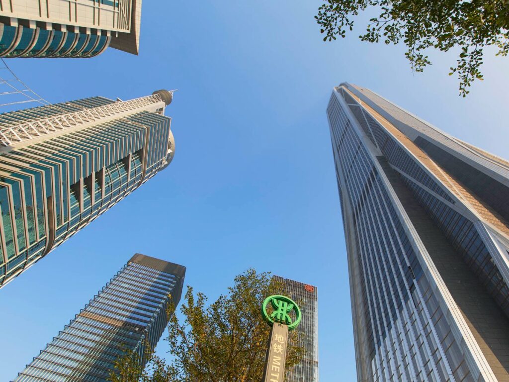 View of the buildings at Ping An Finance Centre