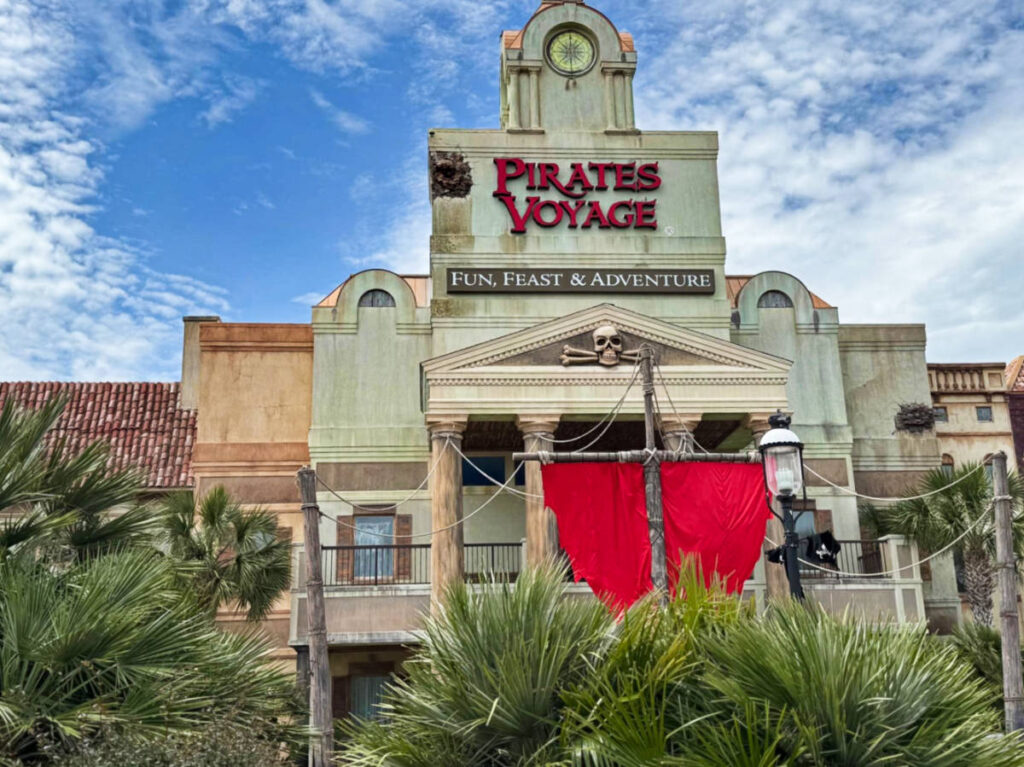Exterior view of the Pirates Voyage Dinner & Show