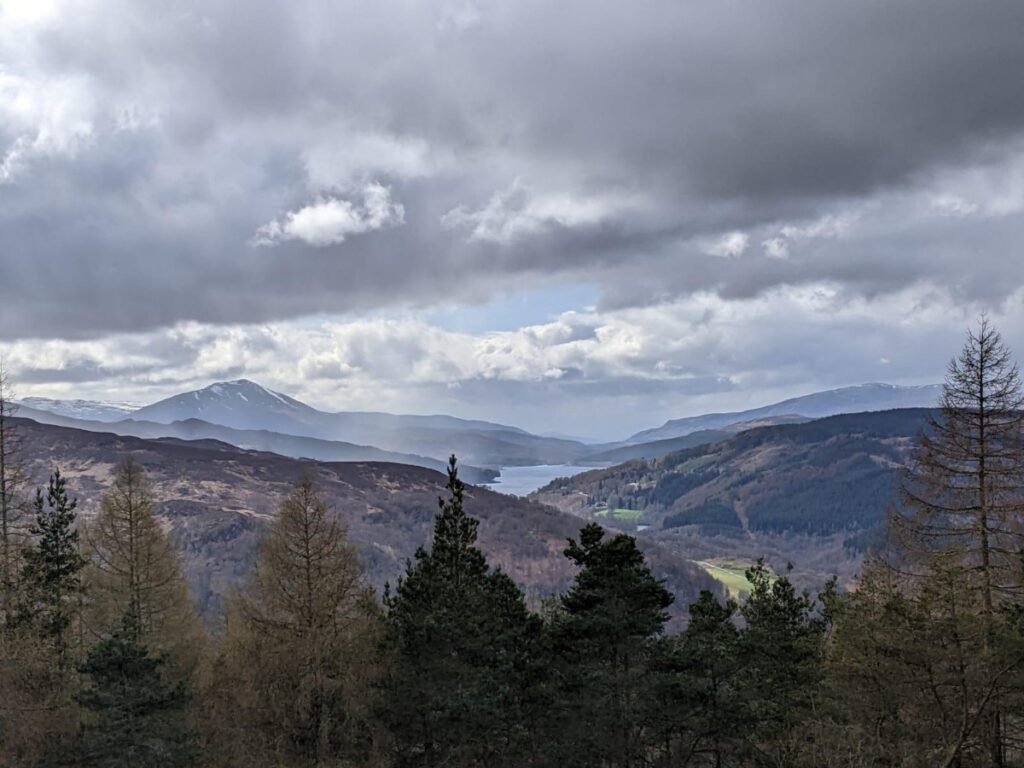 View of the hills around Pitlochry