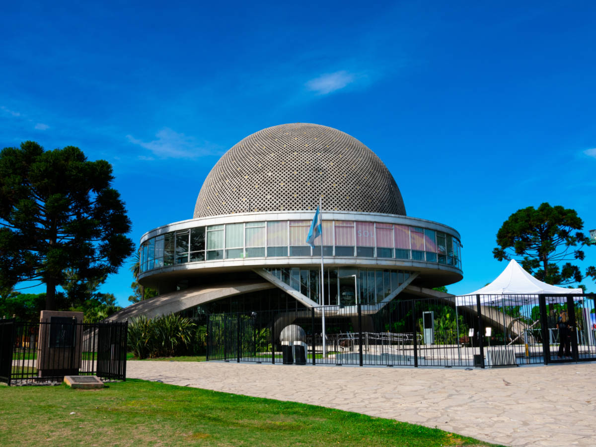 Exterior view of the unique structure of Planetario Galileo Galilei