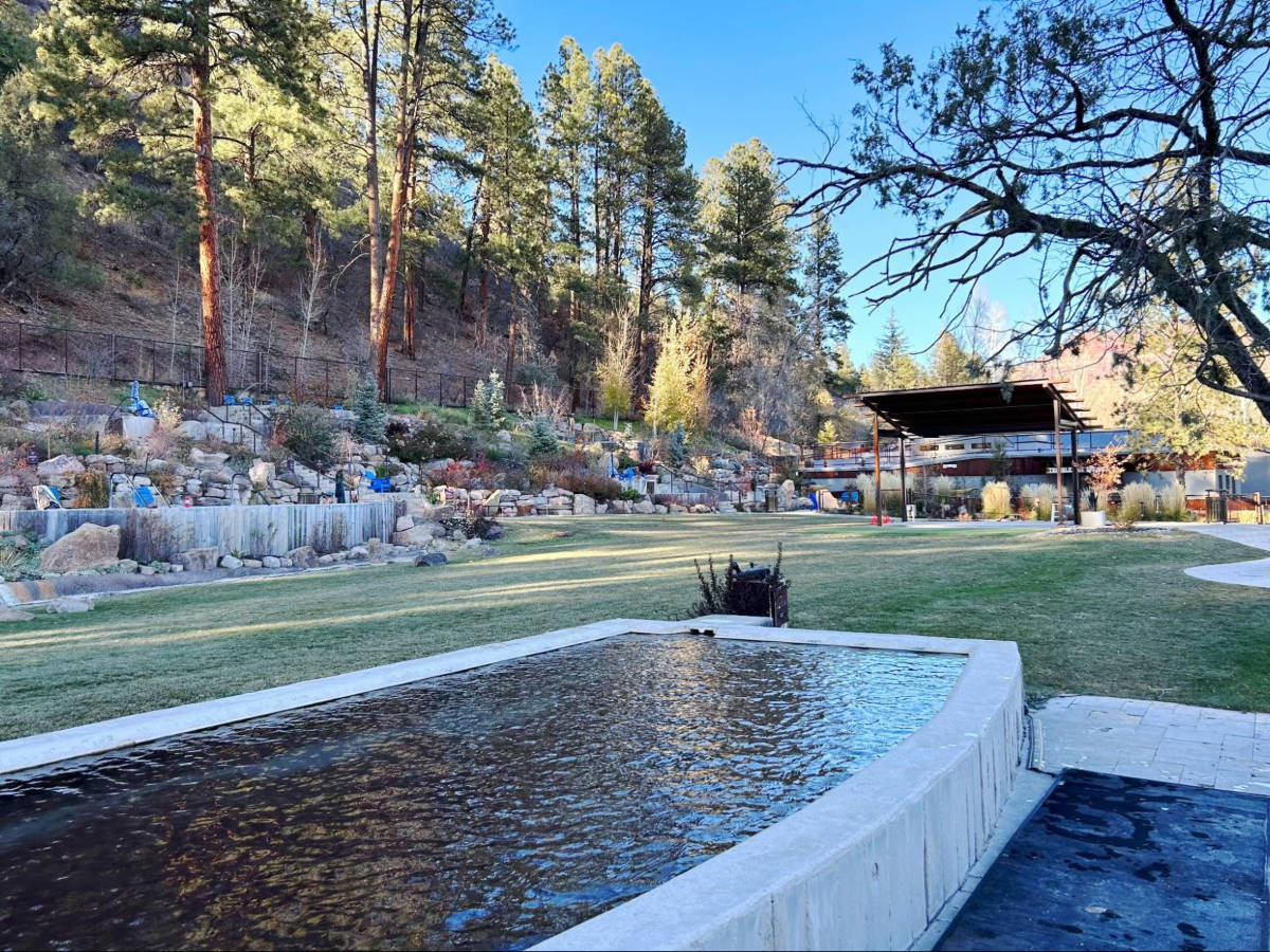 View of the pool at the Durango Hot Springs