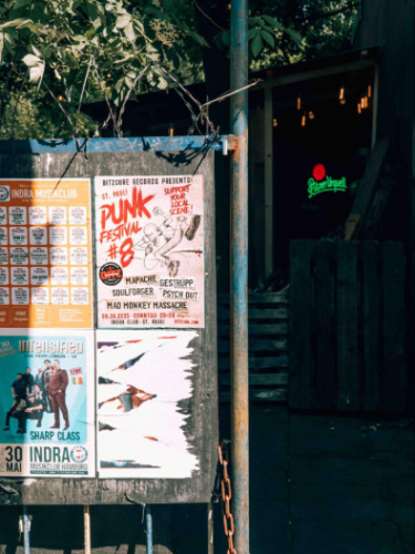 The posters in the street of St. Pauli