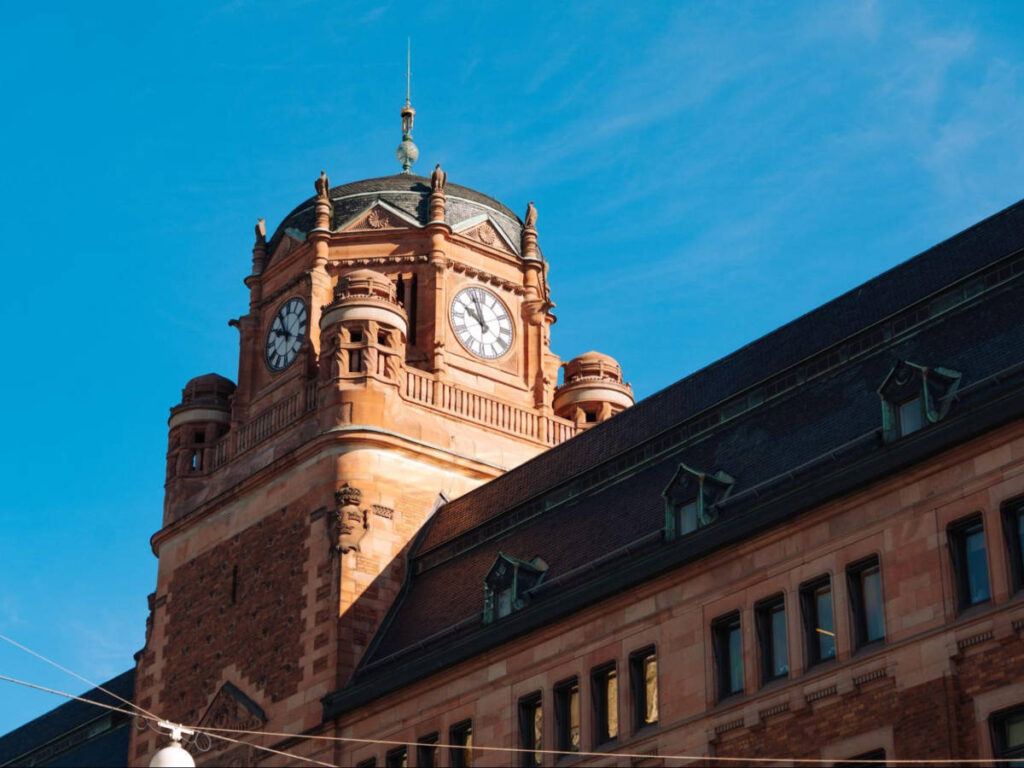 View of the clocktower of Posthuset