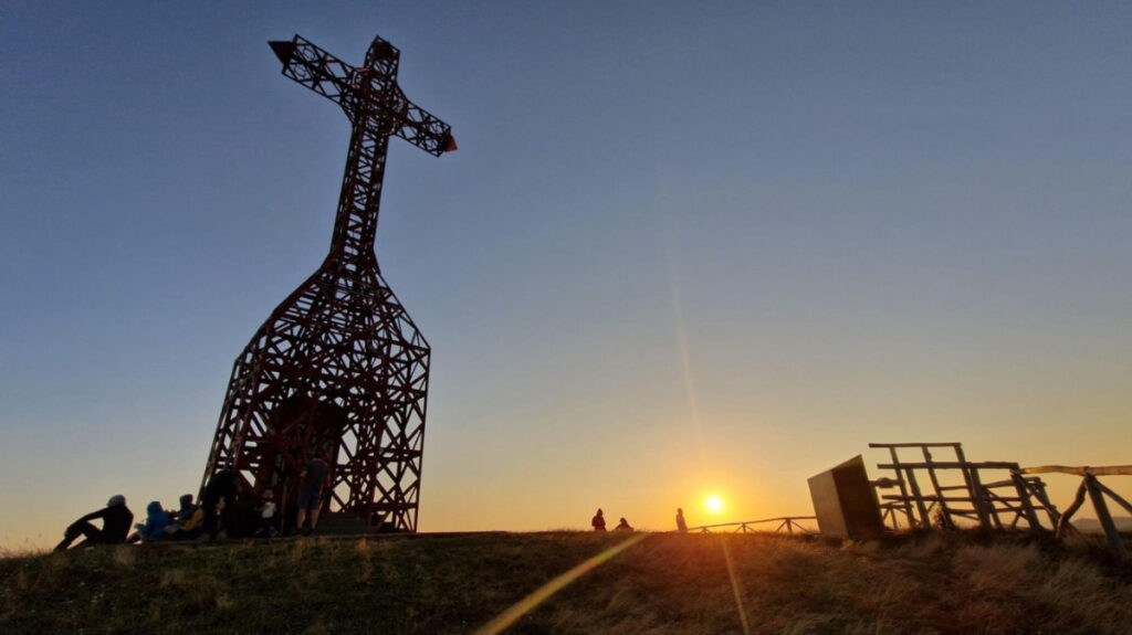 Panoramic view of Pratomagno’s Top at sunset