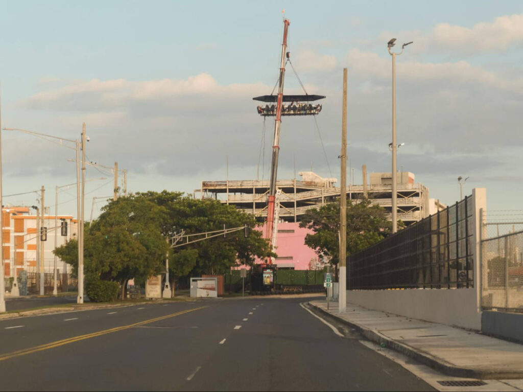 View of the Puerto Rico Fly Dining at the Wheel from a distance