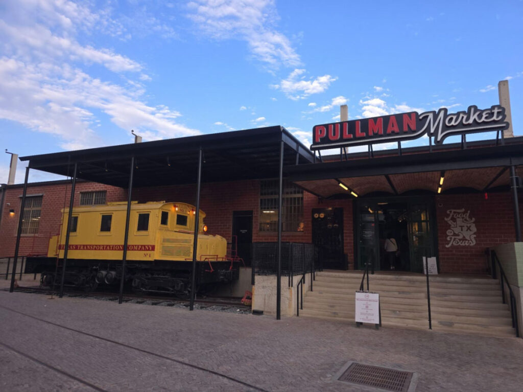 View of the train at Pullman Market