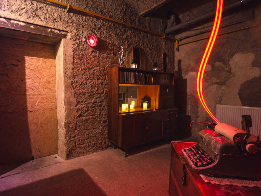 View inside the Puzzle Effect Escape Room