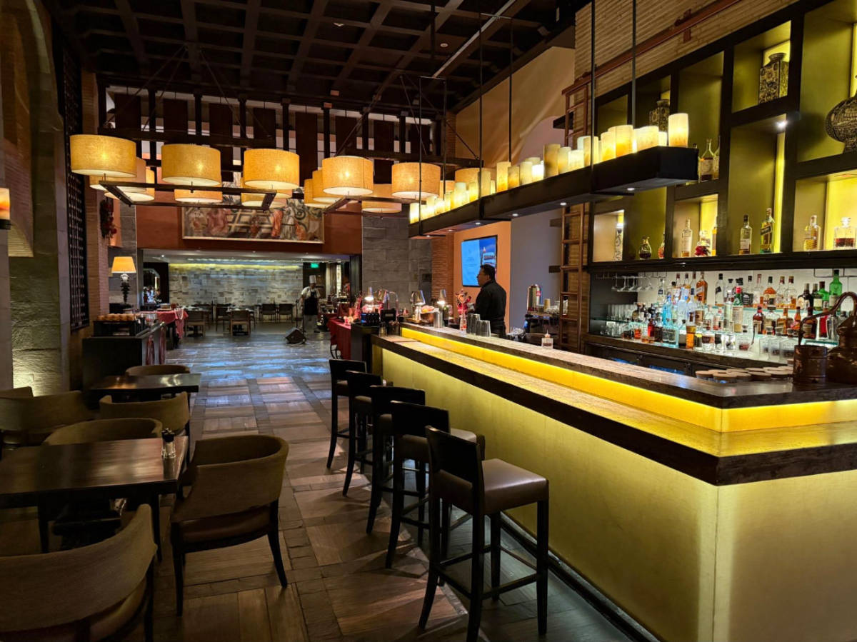View from the inside of the Qespi Bar