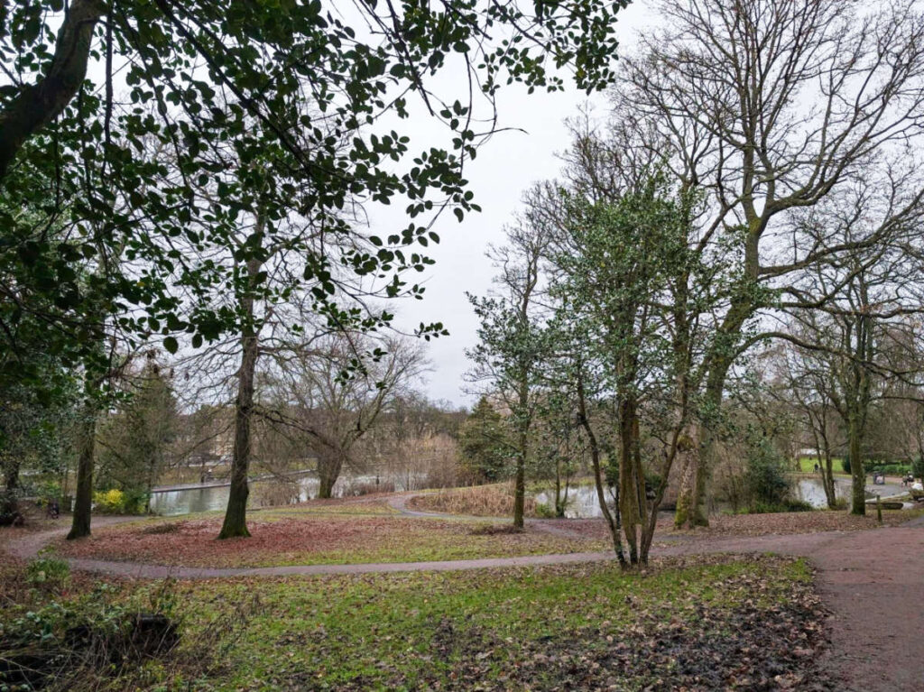 View of the greenery around the Queen’s Park