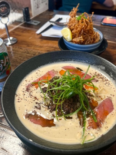 A bowl of Tantanmen ramen in Mensho Tokyo