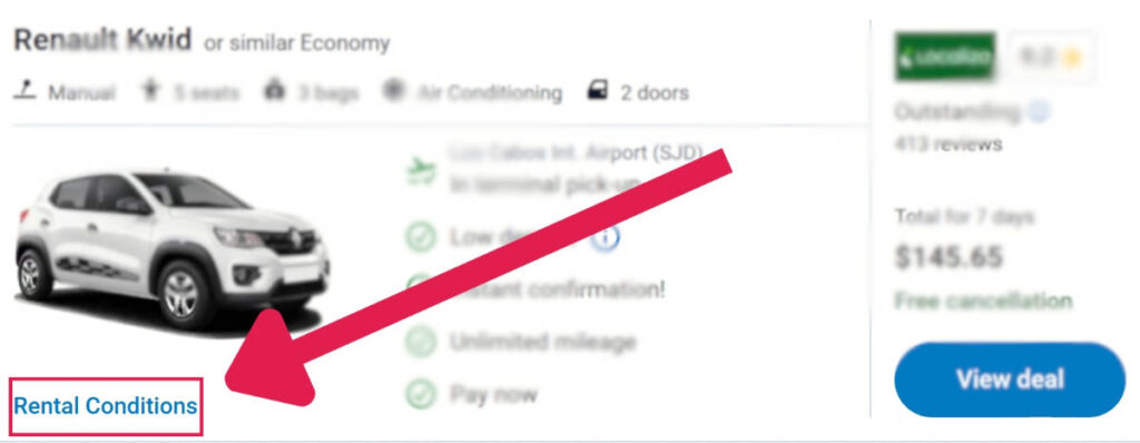 Rental Conditions