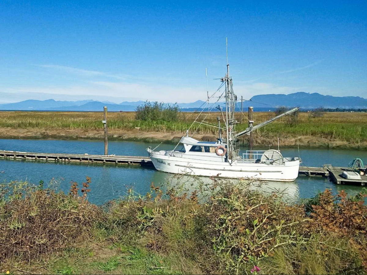 A fishing boat on Richmond’s Garry Point Park
