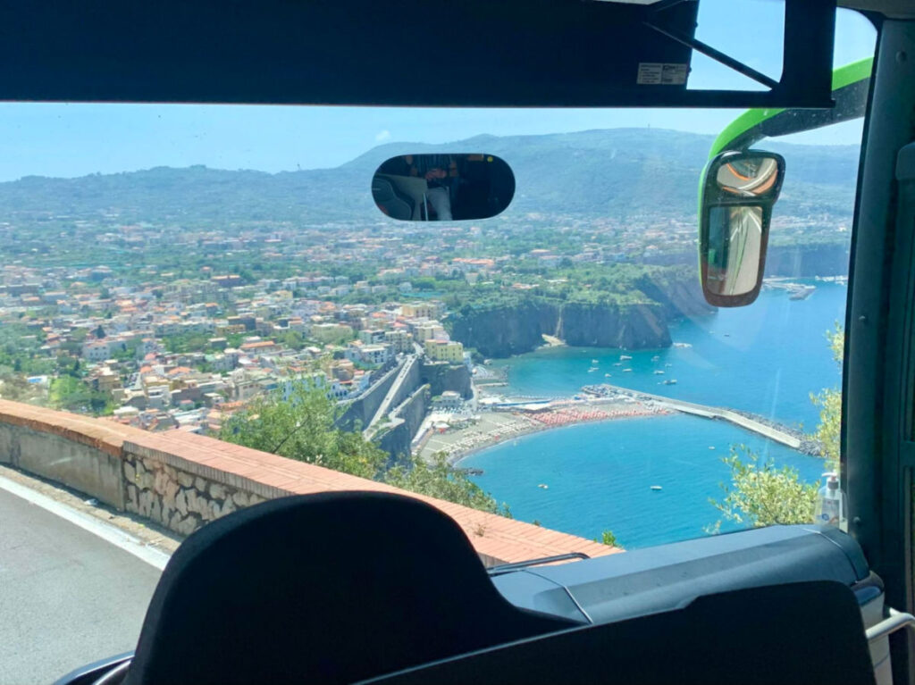 The view seen from inside the ride in Italy