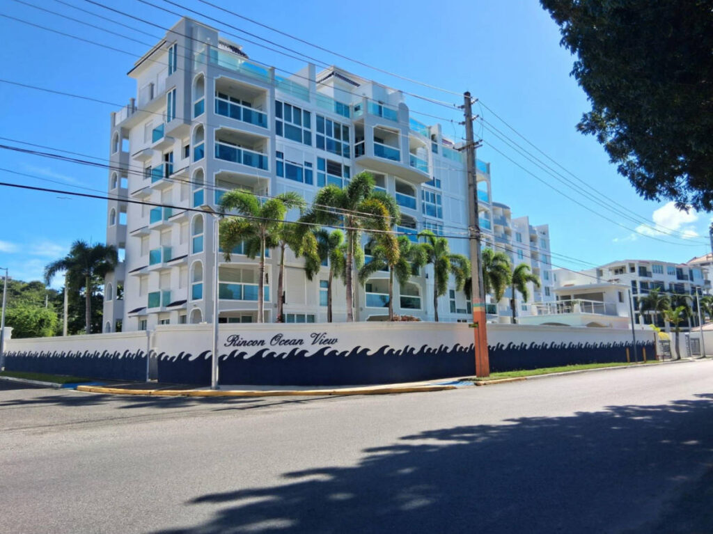 View of the Rincon Ocean View Condo from across the street