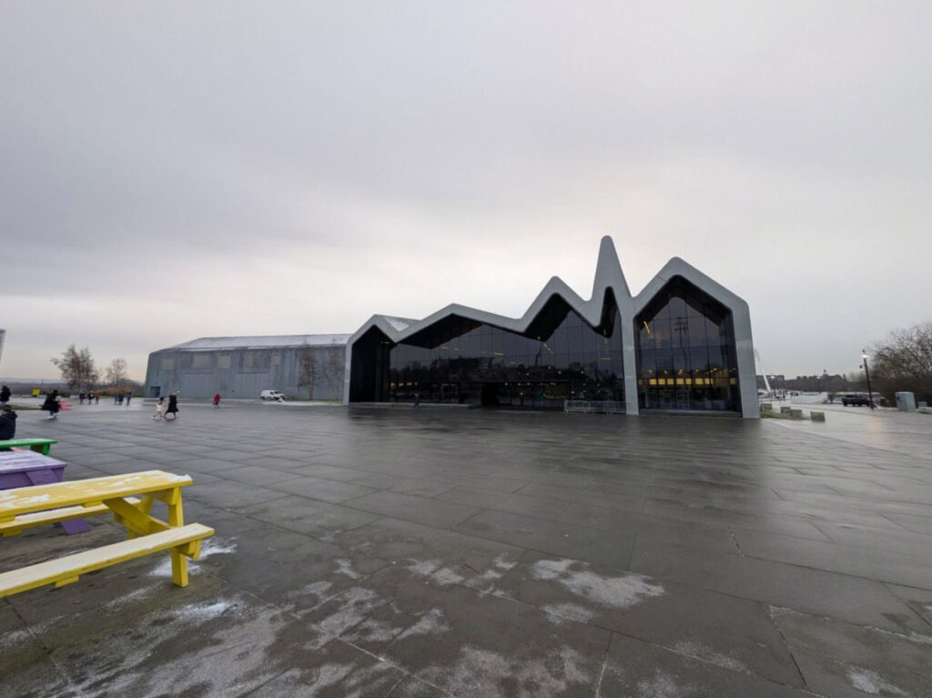 View outside the Riverside Museum