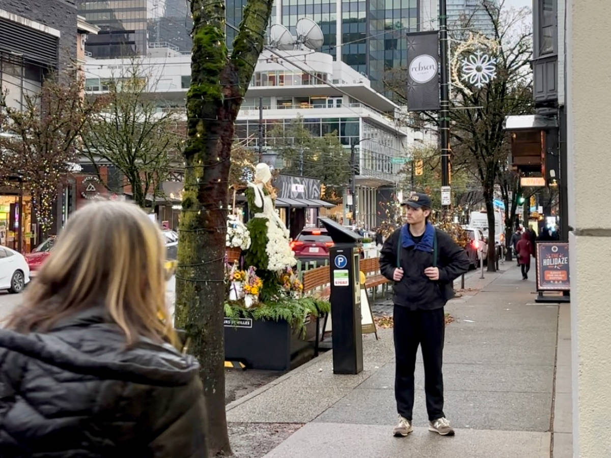 View while wandering at the Robson Street