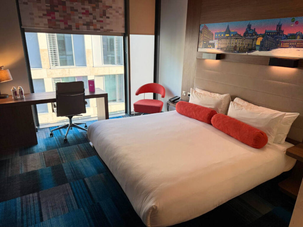 View at a room of Aloft Dublin