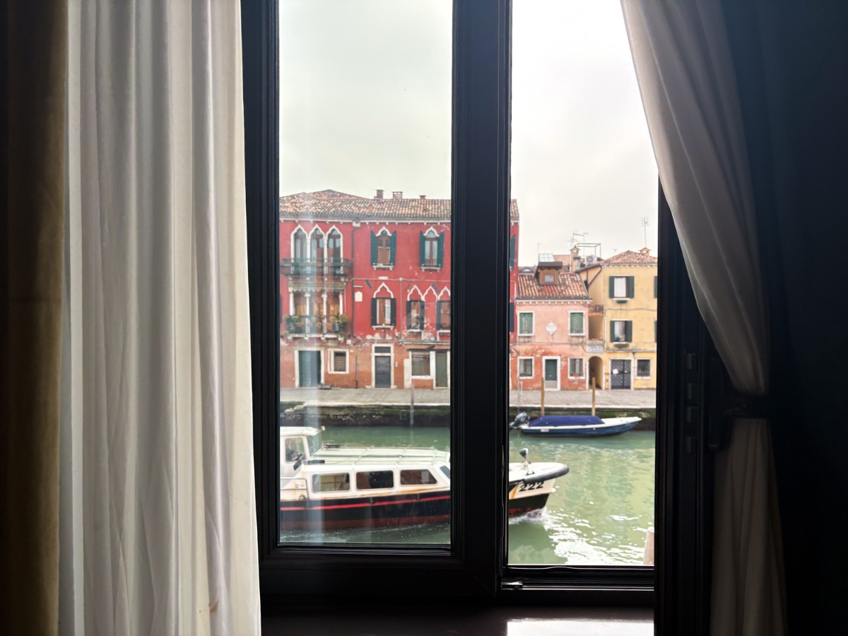 Canal views seen from the suite